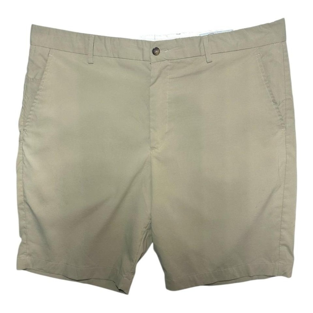 Greg Norman Men's Size 38 Khaki Flat‎ Front Performance Golf Shorts Stretch